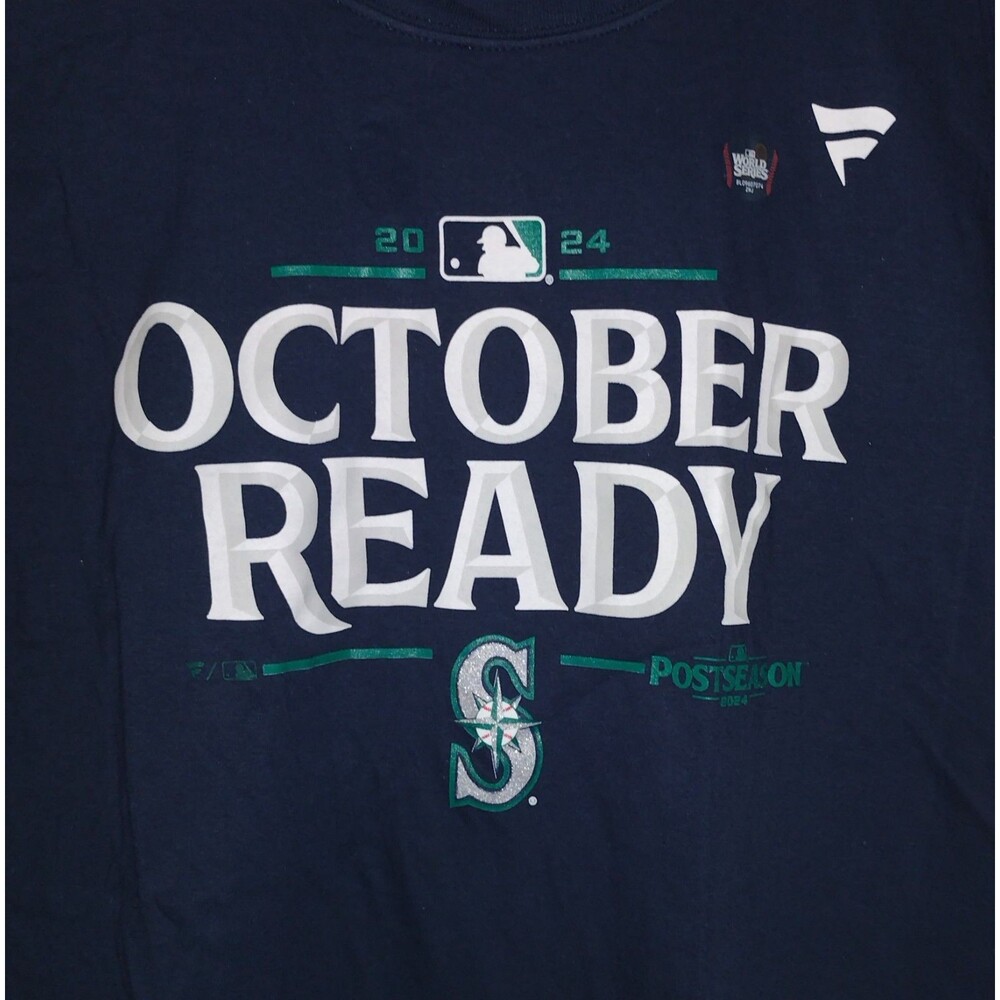 Fanatics 2024 MLB Seattle Mariners T-shirt Size XL Postseason October Ready NEW